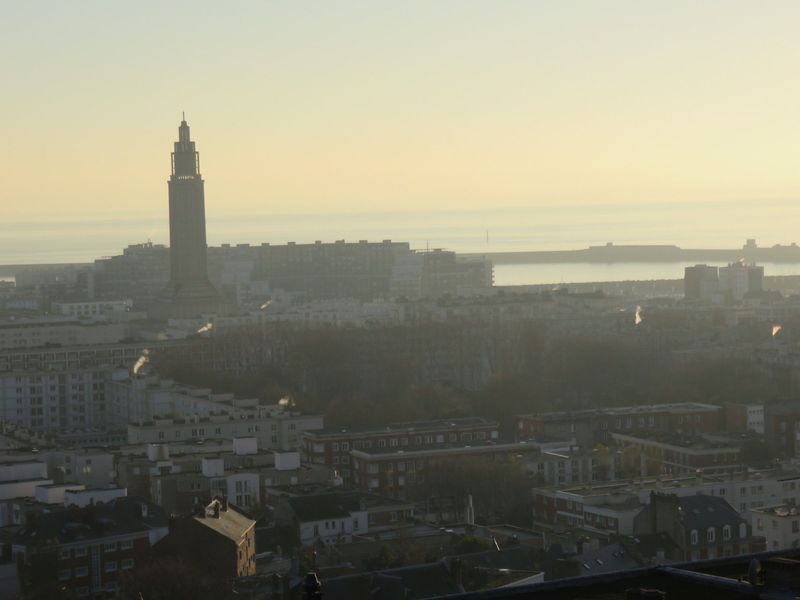 vue ville et mer 4 LE HAVRE / VILLE HAUTE FELIX FAURE  VUE VILLE ET MER / TERRASSE / EXPO SUD / LUMINEUX